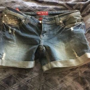 New distressed shorts